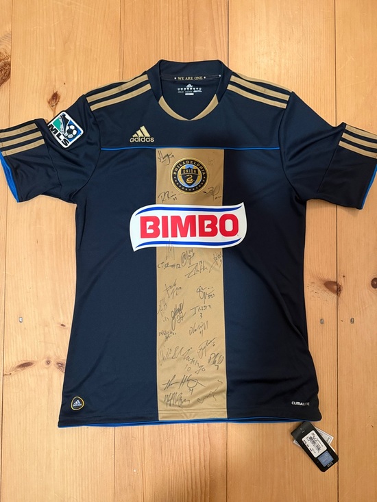 adidas Other - SIGNED adidas Philadelphia Union Jersey - Navy and Gold Center Stripe